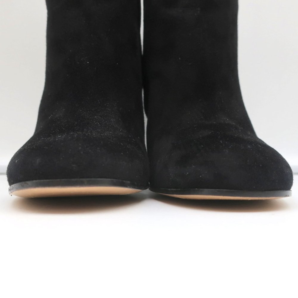 GIANVITO ROSSI ANKLE BOOTS BLACK SUEDE SIZE 39 HIGH HEEL BOOTIES - Picture 4 of 10